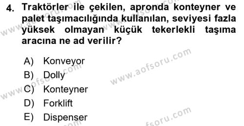 Temel Harekat Hizmetleri ve Ramp Dersi 2023 - 2024 Yılı (Vize) Ara Sınavı 4. Soru