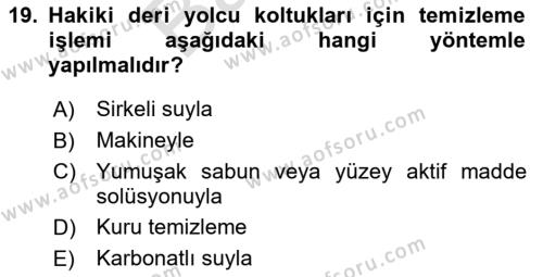 Temel Harekat Hizmetleri ve Ramp Dersi 2023 - 2024 Yılı (Final) Dönem Sonu Sınavı 19. Soru