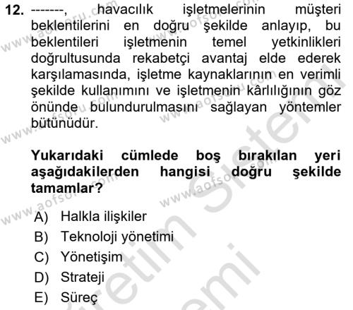 İnsan İlişkileri ve İletişim Dersi 2022 - 2023 Yılı (Final) Dönem Sonu Sınavı 12. Soru