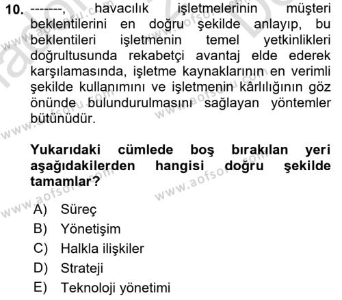 İnsan İlişkileri ve İletişim Dersi 2023 - 2024 Yılı (Final) Dönem Sonu Sınavı 10. Soru