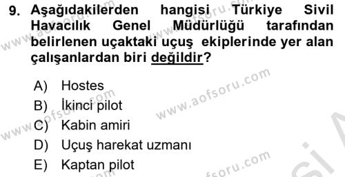 İnsan İlişkileri ve İletişim Dersi 2023 - 2024 Yılı Yaz Okulu Sınavı 9. Soru