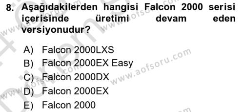 Hava Araçlari Ve Tipleri Dersi 2023 - 2024 Yılı (Final) Dönem Sonu Sınavı 8. Soru