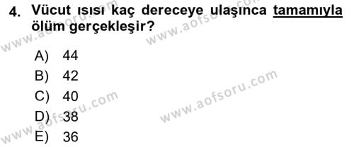 Temel Sağlık Hizmetleri Dersi 2020 - 2021 Yılı Yaz Okulu Sınavı 4. Soru