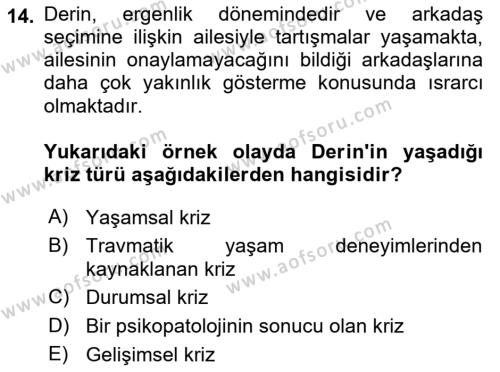 Sosyal Hizmet Kuram Ve Yaklaşımları Dersi 2020 - 2021 Yılı Yaz Okulu Sınavı 14. Soru