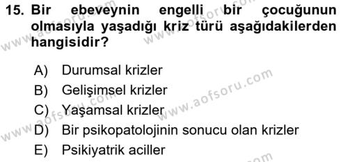 Sosyal Hizmet Kuram Ve Yaklaşımları Dersi 2020 - 2021 Yılı Yaz Okulu Sınavı 15. Soru