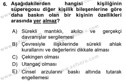 Sosyal Hizmet Kuram Ve Yaklaşımları Dersi 2020 - 2021 Yılı Yaz Okulu Sınavı 6. Soru