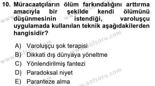 Sosyal Hizmet Kuram Ve Yaklaşımları Dersi 2021 - 2022 Yılı (Final) Dönem Sonu Sınavı 10. Soru