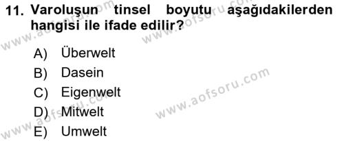 Sosyal Hizmet Kuram Ve Yaklaşımları Dersi 2021 - 2022 Yılı (Final) Dönem Sonu Sınavı 11. Soru