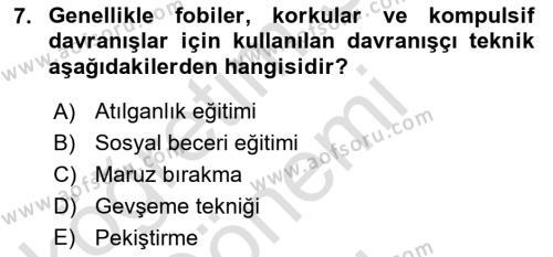 Sosyal Hizmet Kuram Ve Yaklaşımları Dersi 2021 - 2022 Yılı (Final) Dönem Sonu Sınavı 7. Soru