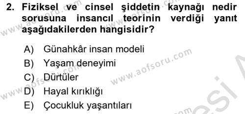 Sosyal Hizmet Kuram Ve Yaklaşımları Dersi 2022 - 2023 Yılı (Vize) Ara Sınavı 2. Soru