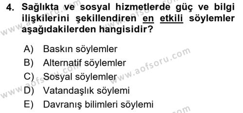 Sosyal Hizmet Kuram Ve Yaklaşımları Dersi 2022 - 2023 Yılı (Vize) Ara Sınavı 4. Soru