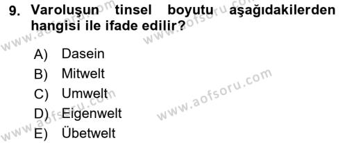 Sosyal Hizmet Kuram Ve Yaklaşımları Dersi 2022 - 2023 Yılı (Final) Dönem Sonu Sınavı 9. Soru