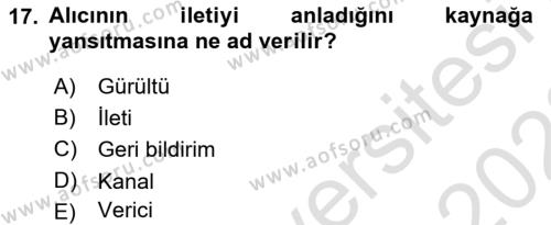 Sosyal Hizmette Kayıt Tutma Ve Rapor Yazma Dersi 2021 - 2022 Yılı (Vize) Ara Sınavı 17. Soru