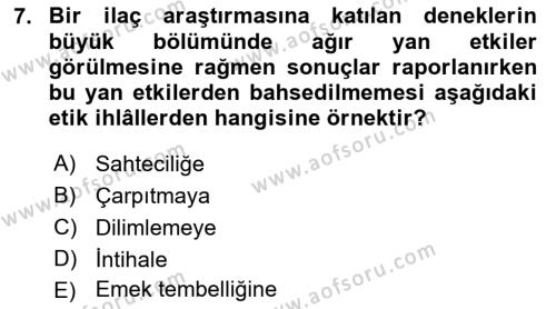 Sosyal Hizmette Kayıt Tutma Ve Rapor Yazma Dersi 2021 - 2022 Yılı Yaz Okulu Sınavı 7. Soru