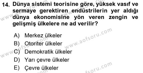 Toplumla Sosyal Hizmet Dersi 2021 - 2022 Yılı (Final) Dönem Sonu Sınavı 14. Soru