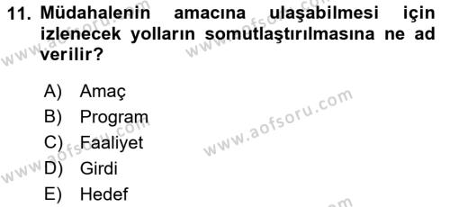 Toplumla Sosyal Hizmet Dersi 2022 - 2023 Yılı Yaz Okulu Sınavı 11. Soru