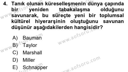 Göçmen Ve Sığınmacılarla Sosyal Hizmet Dersi 2022 - 2023 Yılı Yaz Okulu Sınavı 4. Soru