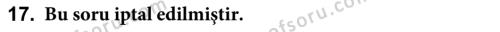 Gelişmekte Olan Ülkelerde Siyaset Dersi 2021 - 2022 Yılı (Vize) Ara Sınavı 17. Soru