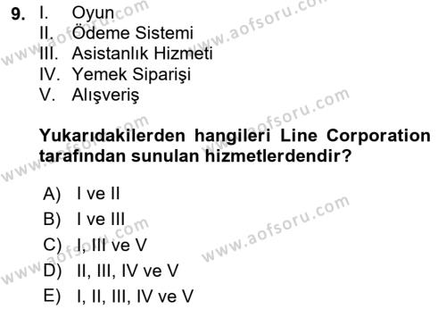 Sosyal Medya Platformları Dersi 2023 - 2024 Yılı (Vize) Ara Sınavı 9. Soru