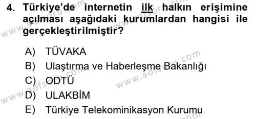 Dijital Medya ve Tüketici Dersi 2021 - 2022 Yılı (Vize) Ara Sınavı 4. Soru