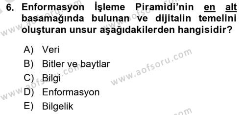 Sosyal Medya Yönetimi Dersi 2023 - 2024 Yılı (Vize) Ara Sınavı 6. Soru