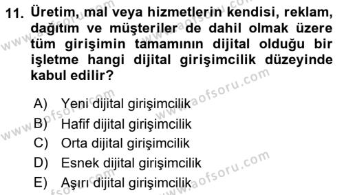 Sosyal Medya Yönetimi Dersi 2023 - 2024 Yılı (Final) Dönem Sonu Sınavı 11. Soru