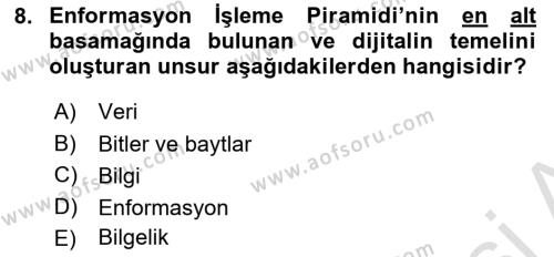 Sosyal Medya Yönetimi Dersi 2024 - 2025 Yılı (Vize) Ara Sınavı 8. Soru