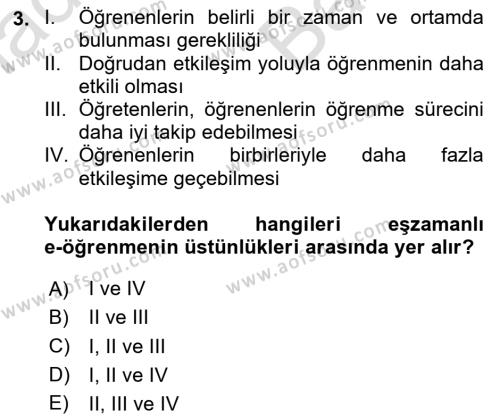 Sosyal Medya Uygulama Alanlari Dersi 2023 - 2024 Yılı (Vize) Ara Sınavı 3. Soru