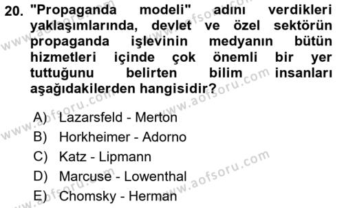 Sosyal Bilimlerde Temel Kavramlar Dersi 2021 - 2022 Yılı Yaz Okulu Sınavı 20. Soru