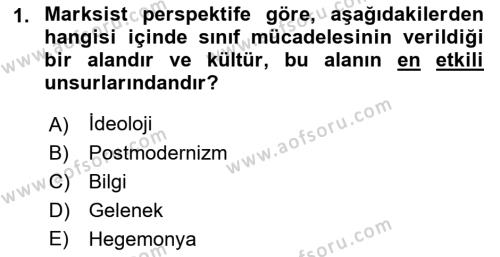 Sosyal Bilimlerde Temel Kavramlar Dersi 2022 - 2023 Yılı (Vize) Ara Sınavı 1. Soru