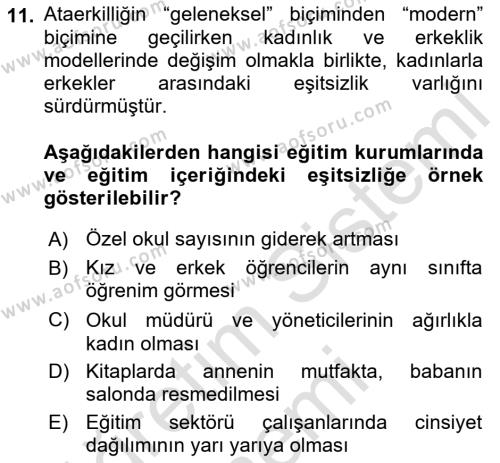 Sosyal Bilimlerde Temel Kavramlar Dersi 2022 - 2023 Yılı (Vize) Ara Sınavı 11. Soru