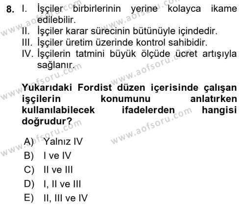 Sosyal Bilimlerde Temel Kavramlar Dersi 2022 - 2023 Yılı (Vize) Ara Sınavı 8. Soru