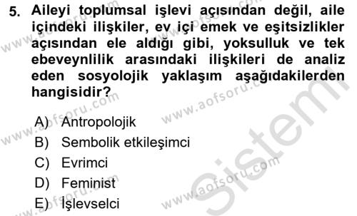 Sosyal Bilimlerde Temel Kavramlar Dersi 2022 - 2023 Yılı Yaz Okulu Sınavı 5. Soru