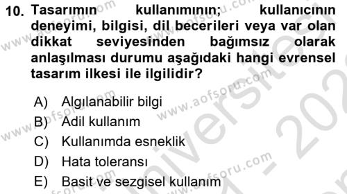 Turizm Sosyolojisi Dersi 2021 - 2022 Yılı (Final) Dönem Sonu Sınavı 10. Soru