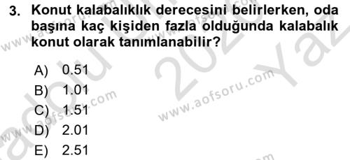 Nüfus Ve Toplum Dersi 2020 - 2021 Yılı Yaz Okulu Sınavı 3. Soru