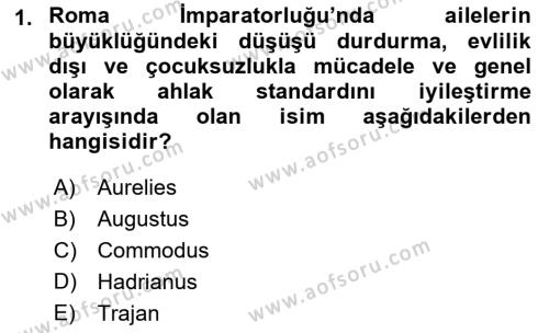 Nüfus Ve Toplum Dersi 2021 - 2022 Yılı (Final) Dönem Sonu Sınavı 1. Soru