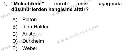 Davranış Bilimlerine Giriş Dersi 2022 - 2023 Yılı (Vize) Ara Sınavı 1. Soru