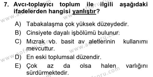 Davranış Bilimlerine Giriş Dersi 2022 - 2023 Yılı (Vize) Ara Sınavı 7. Soru