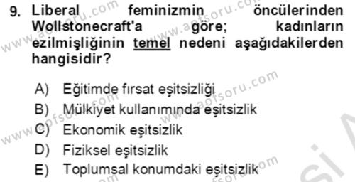 Davranış Bilimlerine Giriş Dersi 2022 - 2023 Yılı Yaz Okulu Sınavı 9. Soru