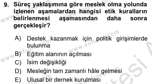 Endüstri Sosyolojisi Dersi 2022 - 2023 Yılı Yaz Okulu Sınavı 9. Soru