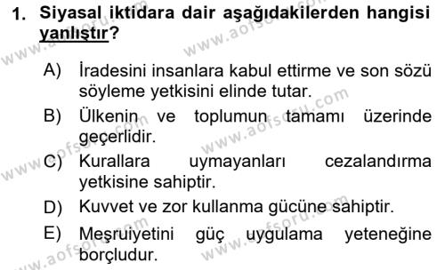 Toplumsal Cinsiyet Çalışmaları Dersi 2022 - 2023 Yılı Yaz Okulu Sınavı 1. Soru