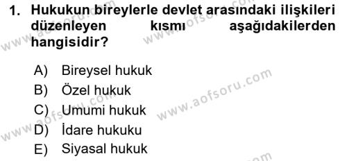 Türkiye´de Sosyoloji Dersi 2021 - 2022 Yılı Yaz Okulu Sınavı 1. Soru