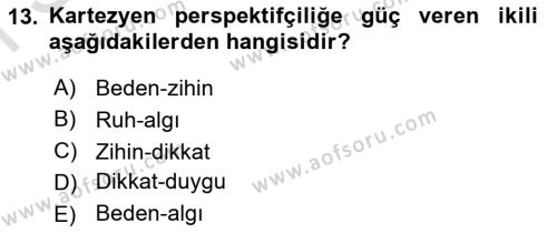 İletişim Sosyolojisi Dersi 2019 - 2020 Yılı (Final) Dönem Sonu Sınavı 13. Soru