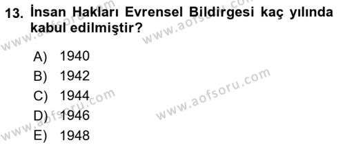 İletişim Sosyolojisi Dersi 2022 - 2023 Yılı Yaz Okulu Sınavı 13. Soru