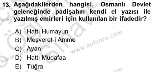 Hukuk Sosyolojisi Dersi 2022 - 2023 Yılı Yaz Okulu Sınavı 13. Soru