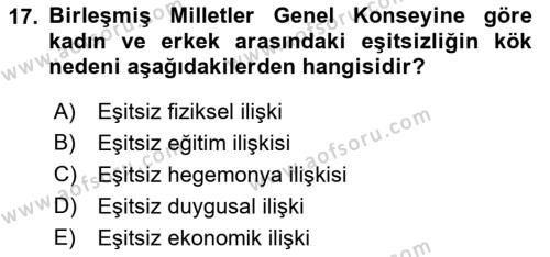 Suç Sosyolojisi Dersi 2022 - 2023 Yılı Yaz Okulu Sınavı 17. Soru