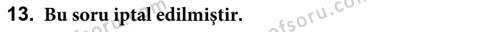 Türkiye´nin Toplumsal Yapısı Dersi 2019 - 2020 Yılı (Vize) Ara Sınavı 13. Soru