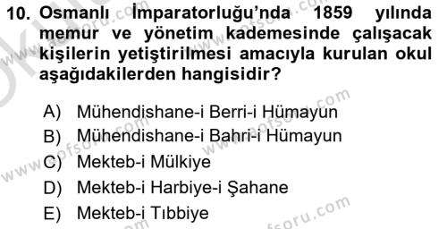 Türkiye´nin Toplumsal Yapısı Dersi 2023 - 2024 Yılı Yaz Okulu Sınavı 10. Soru