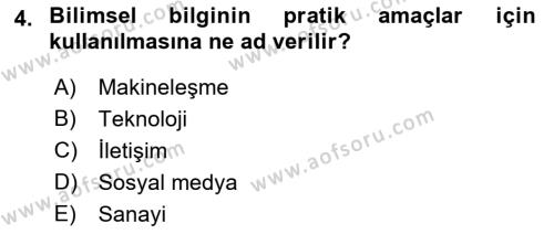 Sosyal Medya Sosyolojisi Dersi 2021 - 2022 Yılı Yaz Okulu Sınavı 4. Soru