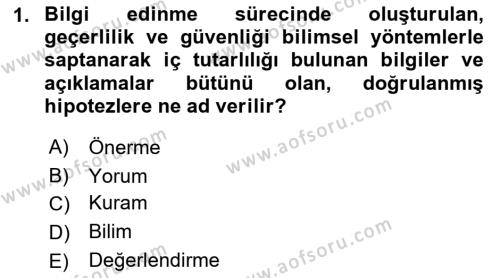 Çalışma Sosyolojisi Dersi 2022 - 2023 Yılı (Final) Dönem Sonu Sınavı 1. Soru